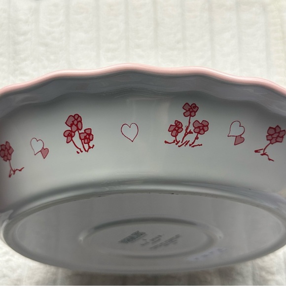 Rae Dunn Peanuts Snoopy Pink Pie Plate - Picture 2 of 5